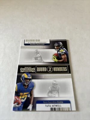 2021 Panini Contenders D’Wayne Eskridge TuTu Atwell Round Number Rookies  - Image 1 of 2