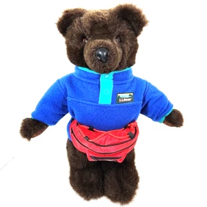 De colección LL BEAN Oso de Peluche Peluche Azul Polar Pullover Rojo Riñonera Retirada Corea - Imagen 1 de 10