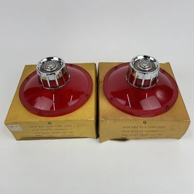 Ford Galaxy 1963 ~ Excepto 500 lente de lámpara de parada y cola con respaldo (1 par) Glo Brite Foto 1 de 4