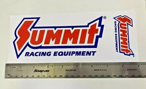 Summit Racing Sticker Sheet 2 Stickers Decal US American Import 9" Wide - Picture 1 of 2