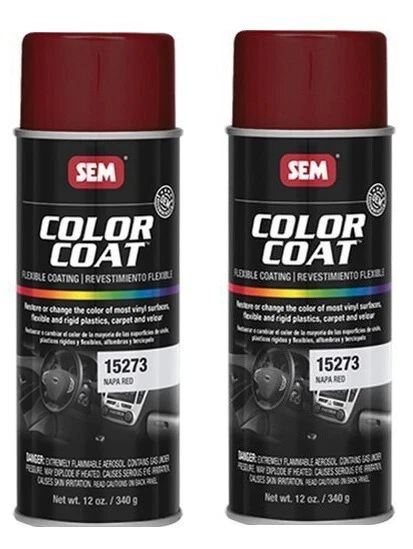 Pintura automática en aerosol de vinilo flexible roja Napa Color Coat SEM 12 OZ. SEM 15273 (2/PK) Foto 1 de 1