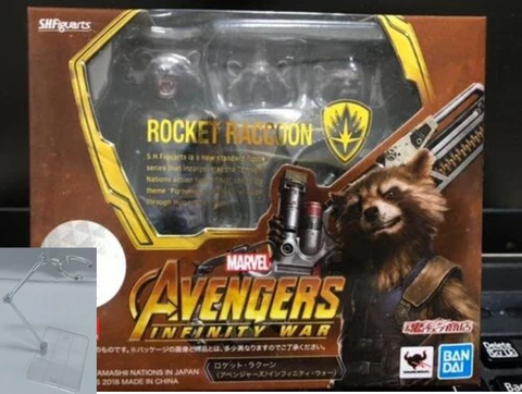 S.H. Figuarts Avengers INFINITY WAR ROCKET RACCOON Figure BANDAI "Excellent" Cover