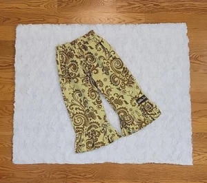 Matilda Jane Green/Tan Floral Pants, Girls Size 6 - Picture 1 of 6