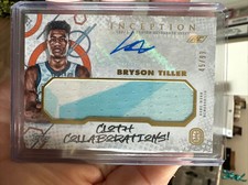 2023 TOPPS INCEPTION OVERTIME CARD OF BRYSON TILLER /99  RC AUTO