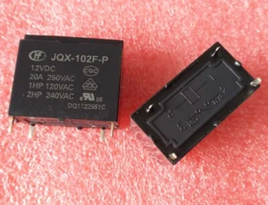 2 Stück Neu 12 V JQX-102F-P-12VDC 20A 250V Relais 4-polig - Bild 1 von 1