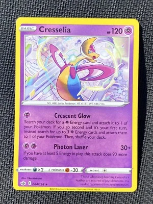 Cresselia 064/198 NON HOLO RARE EXCLUSIVE Chilling Reign Pokemon Card NEAR MINT - Image 1 of 2