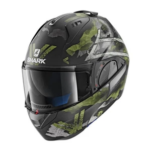 Casco modulare SHARK EVO ONE 2 SKULD NERO VERDE TAGLIA S - Imagen 1 de 3