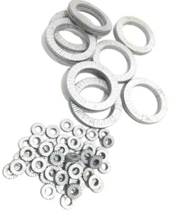 M12 12mm Helico Blocco Cuneo Rondelle Acciaio Delta Protekt DIN 65151 - Foto 1 di 7