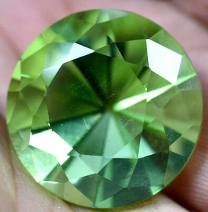 Lab Created 47.70 Ct Green Peridot GGL Certified Diamond Cut TOP QUALITY Gem - Picture 1 of 5