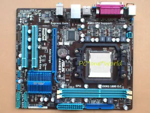 ASUS M4N68T-M Mainboard Sockel AM3 DDR3 NVIDIA Geforce 7025 100% funktionsfähig - Bild 1 von 1