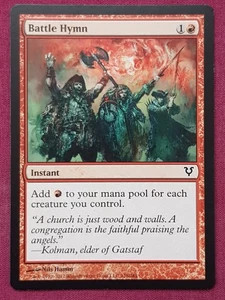 Magic The Gathering AVACYN RESTORED BATTLE HYMN red card MTG - Picture 1 of 2