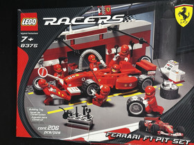 LEGO Racers Ferrari 8375 Ferrari F1 Pit Set 206pcs Complete Set Boxed
