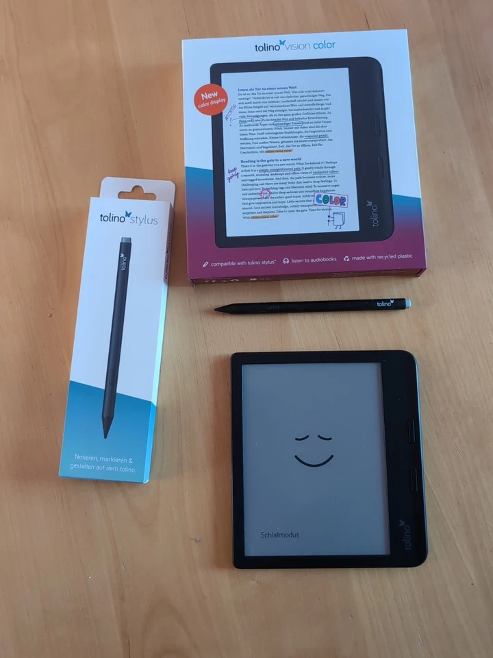 Tolino Vision Color 32 GB eReader Schwarz Inkl. Stylus - Bild 1 von 1