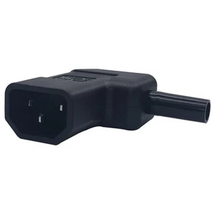 Prise AC renouvelable connecteur coudé latéralement IEC320 C14 - Photo 1/3