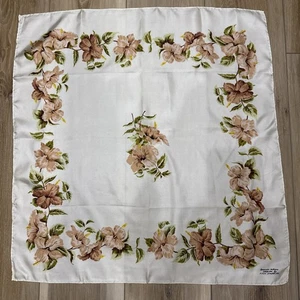 Vintage Bermuda Hibiscus Silk Scarf H. A. & E. Smith - Picture 1 of 4