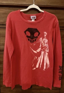 Vintage Bleach Ichigo Shonen Jump Thermo Langarm Anime Herren Größe Large - Bild 1 von 3