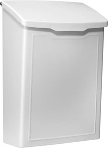 ARCHITECTURAL MAILBOXES 2681W White Marina Wall Mount Mailbox, Small - Picture 1 of 12