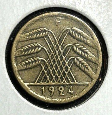 GERMANY 5 RENTENPFENNIG 1924 F - Image 1 of 4