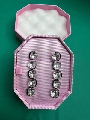 Brincos de gota Swarovski Harmonia novo em folha genuíno + bolsa de presente💕❤️ - Imagem 1 de 4