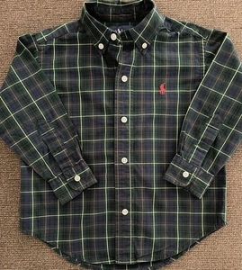 Camisa a cuadros manga larga Ralph Lauren para niños talla 2T - Imagen 1 de 4