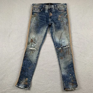 Jordan Craig Denim Jeans Mens 34x32 (Fits 34x30) Blue Distressed Legacy Edition - Picture 1 of 18