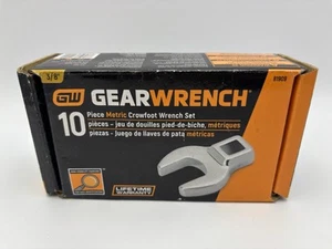 GearWrench 81909 10 Piece 3/8" Drive Metric 10-19mm Crowfoot Wrench Set - Picture 1 of 4