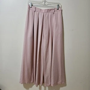 Langer Damen-Skort Größe 10 Liz Skort 100 % Viskose rosa ausgestellt fließend flirty - Bild 1 von 5