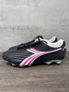 Diadora Soccer Cleats Womens Size 10 Black Pink Stile LT MG 14 W - Picture 1 of 13