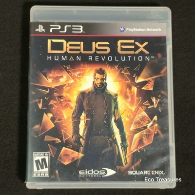 DEUS EX PS3 CIB (Human Revolution) Sony PlayStation 3 2011 Authentic Tested - Image 1 of 4