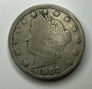 1902 P "V" NICKEL T36 - Picture 1 of 2