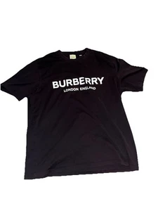 Burberry T Shirt Black London England Size Xl Great Condition!!! AUTHENTIC - Picture 1 of 3