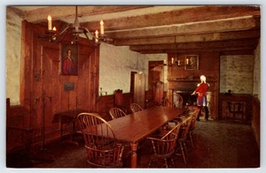Postcard Sir William Johnson Council Chamber Old Fort Niagara NY - Picture 1 of 2