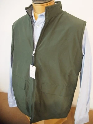 Peter Millar Crown Brentwood Reversible Fleece Softshell Vest NWT M $275 Green - Image 1 of 4