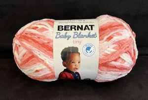 Bernat COPERTA BAMBINO filato FIORI SELVATICI #14011 rosa corallo bianco, 3,5 once - Foto 1 di 7