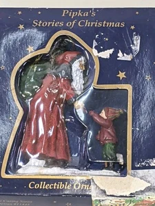 Prizm Brand Pipka's Stories of Christmas Ornament "Caring Santa" Little Boy 2004 - Picture 1 of 11