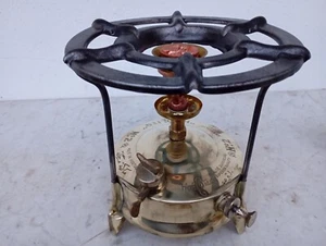 Unused (Old Stock) Oil Rechaud in Brass Old Stove Vacuum Hipolito Nº2 Vintage - Imagen 1 de 20