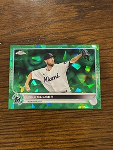 COLE SULSER 2022 TOPPS CHROME UPDATE SAPPHIRE #US103 GREEN REFRACTOR  /75