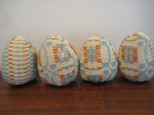 Easter Eggs - Antique Woven Coverlets - Basket Bowl Fillers - Holiday Decorate#4