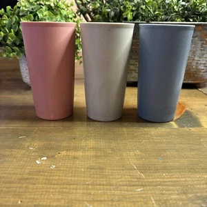 Vintage Kunststoff Tupperware Becher 3er Set - Bild 1 von 12