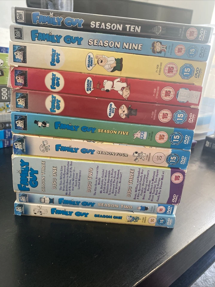 Family Guy Dvd Volume Set Box Lot Season Volumes Sets Season 1-10. - Image 1 of 2