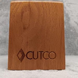 Caja de utensilios de madera de roble CUTCO contenedor para cucharas espátulas herramientas de cocina - Imagen 1 de 10