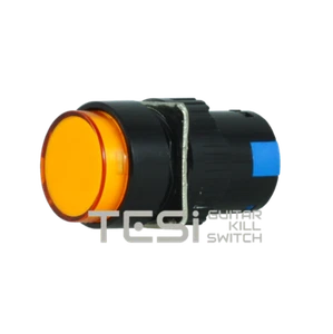 Interruptor de apagado momentáneo de guitarra Tesi NELLI 16 MM LED pulsador estilo EVH naranja - Imagen 1 de 4