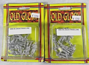 MINIFIGURAS 2 PAQUETES Old Glory WBS 90 UNION FIRING LINE - Imagen 1 de 4