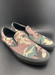 Zapatos Vans sin cordones camuflados UltraCush 721454 para hombre talla 11,5 EE. UU. *RAROS* - Imagen 1 de 9