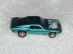 Hot Wheels Redline MUSTANG BOSS HOSS Aqua HK OVERCHROME Dark Int Very Nice !!! - Picture 1 of 5