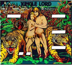Williams Jungle Lord Pinball Machine Translite Backglass - Picture 1 of 2