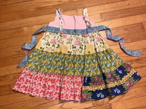 Matilda Jane Good Heart Tiered Knot Dress Size 6 - Picture 1 of 6