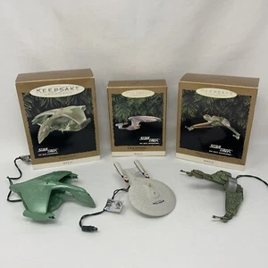 HALLMARK - Star Trek "The Next Generation" MAGIC Ornaments (set of 3) - Picture 1 of 12