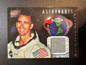 2012 Panini Americana ASTRONAUT CARD RELIC #20 Walt Cunningham #130/199