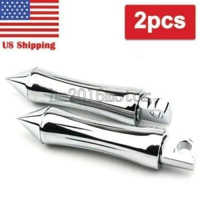 Clavijas de pie cromadas para motocicleta carretera montaje macho para Harley-Davidson Touring Foto 1 de 4